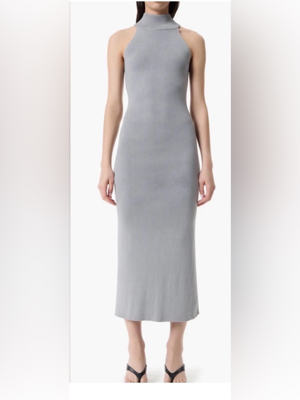 Robert Rodriguez Zhuri Gray Sleeveless Knit Maxi Dress